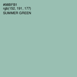 #98BFB1 - Summer Green Color Image