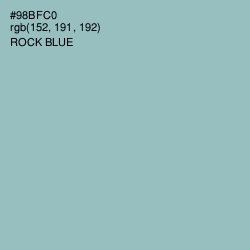 #98BFC0 - Rock Blue Color Image