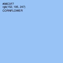 #98C3F7 - Cornflower Color Image