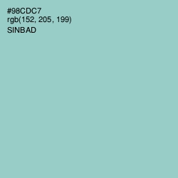 #98CDC7 - Sinbad Color Image