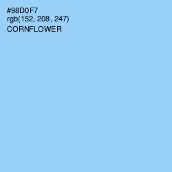 #98D0F7 - Cornflower Color Image