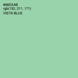 #98D3AB - Vista Blue Color Image
