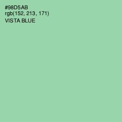 #98D5AB - Vista Blue Color Image