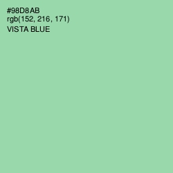 #98D8AB - Vista Blue Color Image