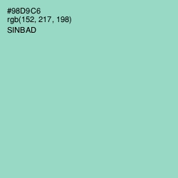 #98D9C6 - Sinbad Color Image