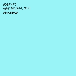 #98F4F7 - Anakiwa Color Image