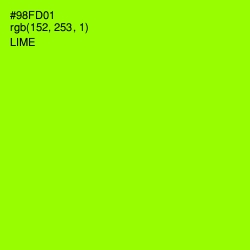 #98FD01 - Lime Color Image