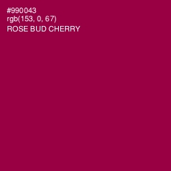 #990043 - Rose Bud Cherry Color Image