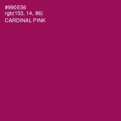 #990E56 - Cardinal Pink Color Image