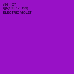 #9911C7 - Electric Violet Color Image