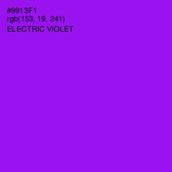 #9913F1 - Electric Violet Color Image