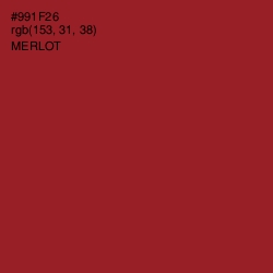 #991F26 - Merlot Color Image