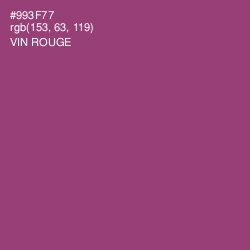 #993F77 - Vin Rouge Color Image