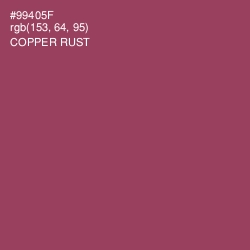 #99405F - Copper Rust Color Image