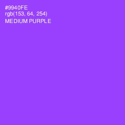 #9940FE - Medium Purple Color Image