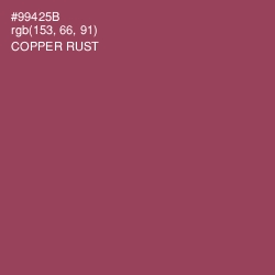 #99425B - Copper Rust Color Image