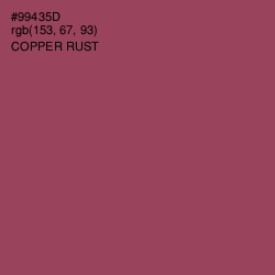 #99435D - Copper Rust Color Image