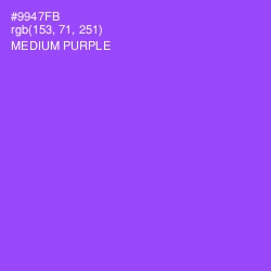 #9947FB - Medium Purple Color Image
