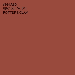 #994A3D - Potters Clay Color Image