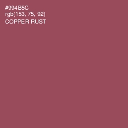 #994B5C - Copper Rust Color Image