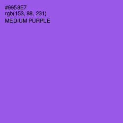 #9958E7 - Medium Purple Color Image