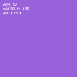 #9961DA - Amethyst Color Image