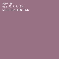 #997185 - Mountbatten Pink Color Image