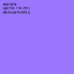 #9976FB - Medium Purple Color Image