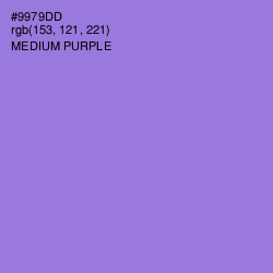 #9979DD - Medium Purple Color Image