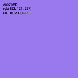 #9979ED - Medium Purple Color Image