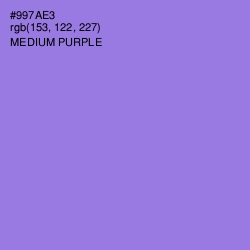 #997AE3 - Medium Purple Color Image