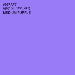 #997AF7 - Medium Purple Color Image