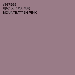 #997B88 - Mountbatten Pink Color Image