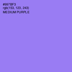 #997BF3 - Medium Purple Color Image