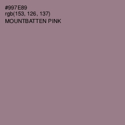 #997E89 - Mountbatten Pink Color Image