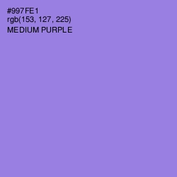 #997FE1 - Medium Purple Color Image