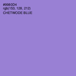 #9980D4 - Chetwode Blue Color Image