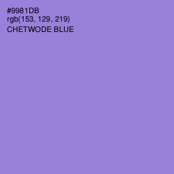 #9981DB - Chetwode Blue Color Image