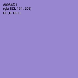 #9986D1 - Blue Bell Color Image