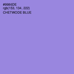 #9986DE - Chetwode Blue Color Image