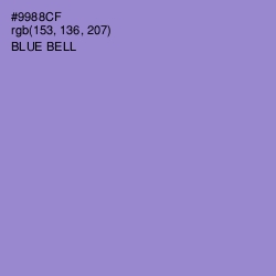 #9988CF - Blue Bell Color Image