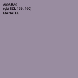 #998BA0 - Manatee Color Image