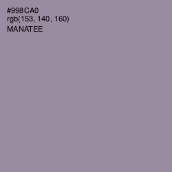 #998CA0 - Manatee Color Image