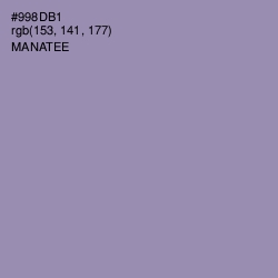 #998DB1 - Manatee Color Image