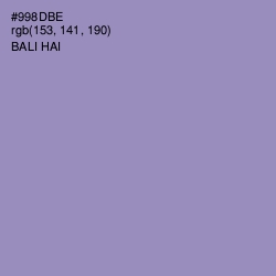#998DBE - Bali Hai Color Image
