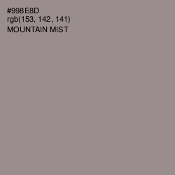 #998E8D - Mountain Mist Color Image