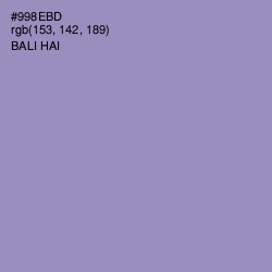 #998EBD - Bali Hai Color Image