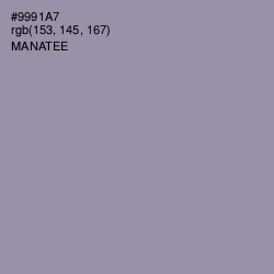 #9991A7 - Manatee Color Image
