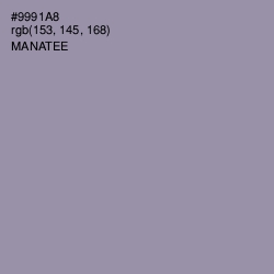 #9991A8 - Manatee Color Image