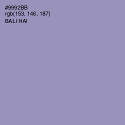 #9992BB - Bali Hai Color Image